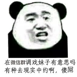 在微信群调戏妹子有意思吗？有种去现实中约啊，傻屌