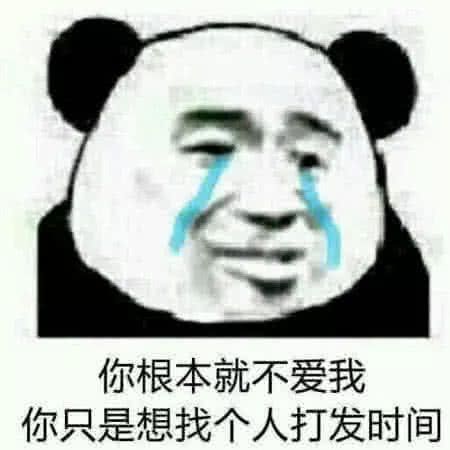 你根本就不爱我，你只是想找个人打发时间