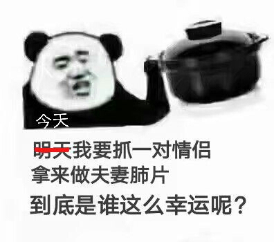 今天明天我要抓一对情侣拿来做夫妻肺片到底是谁这么幸运呢？