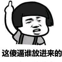 这傻逼谁放进来的