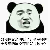 敢和你父亲叫板了?劳资喂你十多年的屎换来的就是这样?