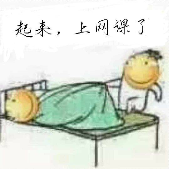 起来，上网课了