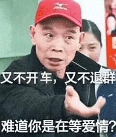 又不开车，又不退群难道你是在等爱情？