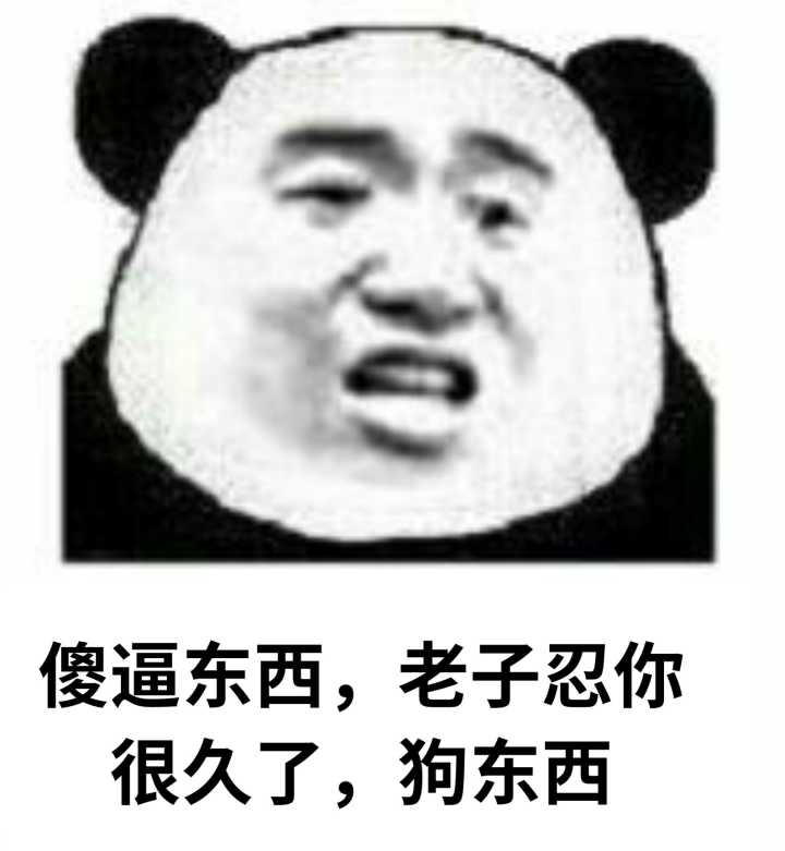 傻逼东西，老子忍你很久了，狗东西