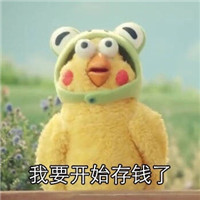 超萌小黄鸭表情我要开始存钱了 逛街的别找我除非你出钱