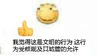 我觉得这是文明的行为，这行为受群规及其城管的允许