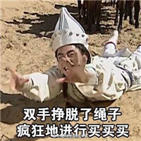 还珠格格蒙丹双十一买买买文字表情包 不行我要克制自己