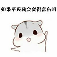 手绘仓鼠文字表情包系列 挣钱是为了什么