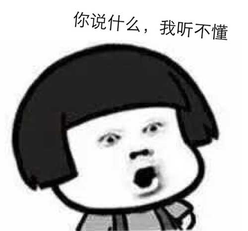 你说什么,我听不懂