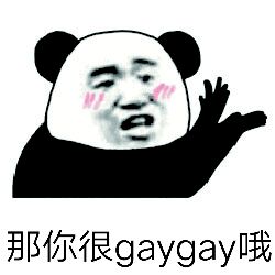 那你很gaygay哦