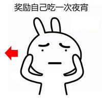 恶搞兔搞笑带字图片表情包九宫格 克制自己不吃零食
