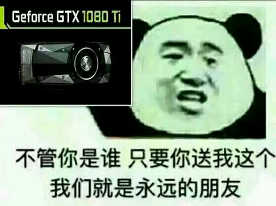 不管你是谁只要你送我这个我们就是永远的朋友（Geforce GTX 1080Ti）