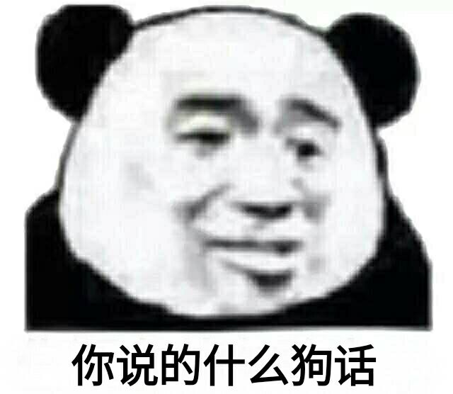 你说的什么狗话