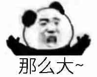那么大