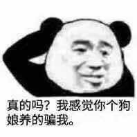 真的吗?我感觉你个狗娘养的骗我。