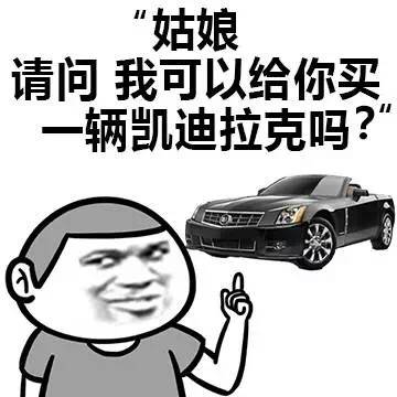 姑娘，请问，我可以给你买一辆凯迪拉克吗？