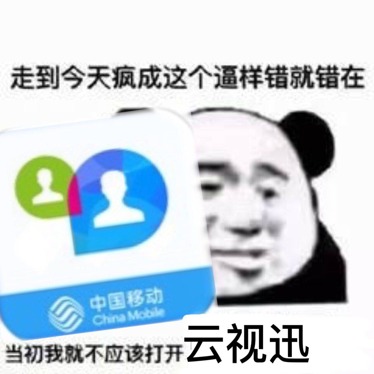 走到今天疯成这个逼样，错就错在，打开云视迅