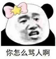 你怎么骂人啊