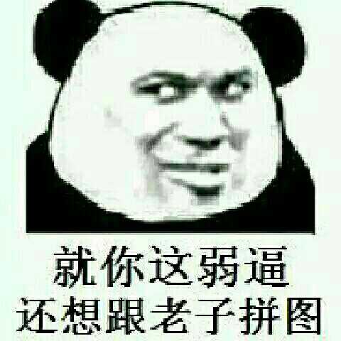 就你这弱逼，还想跟老子拼图！