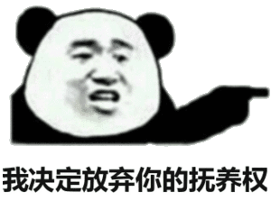 我决定放弃你的抚养权