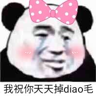 我祝你天天掉dao毛