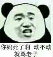 你妈死了啊，动不动就骂老子