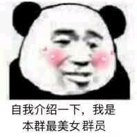 自我介绍一下，我是本群最美女群员