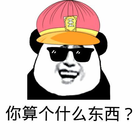 你算个什么东西？