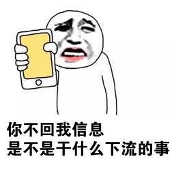 你不回我信息是不是干什么下流的事