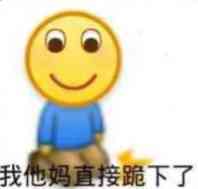 我他妈直接跪下了