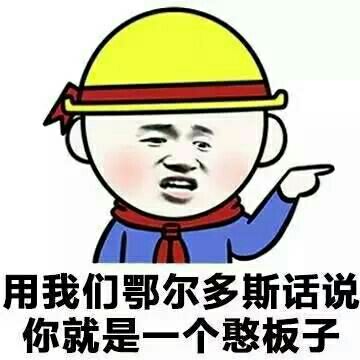 用我们鄂尔多斯话说你就是一个憨板子