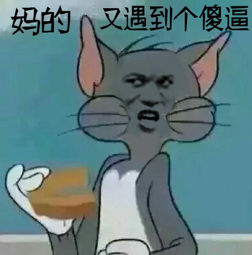 妈的，又遇到个傻逼