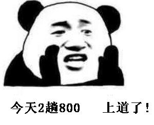 今天2趟800上道了！