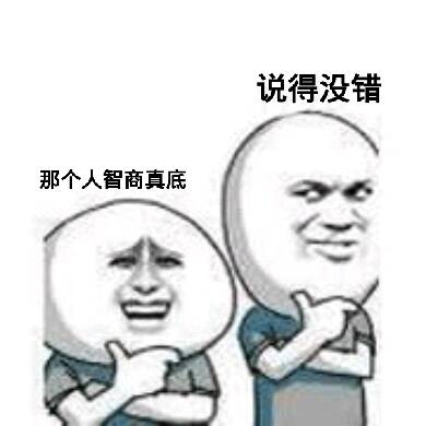 那个人智商真低，说得没错