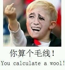 你算个毛线 - you calculate a wool