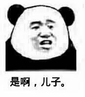 是啊，儿子。