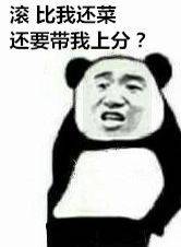 滚，比我还菜还要带我上分？