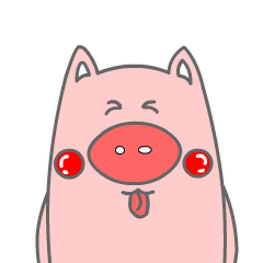 桃心猪宝宝表情包gif可爱 超萌桃心猪宝宝动态表情包