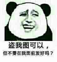 盗我图可以，但不要在我面前发好吗？