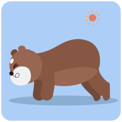 呆萌可爱的熊票微信表情gif 熊票微信表情动态大全