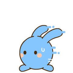 可爱的兔兔qq表情gif 蓝兔兔表情动态大全
