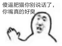 傻逼肥猫你别说话了，你嘴真的好臭