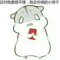 hamham小仓鼠傲娇脸可爱表情包 手绘灰仓鼠表情包