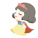 迪士尼公主暖萌系列表情 微信迪士尼公主动态表情包