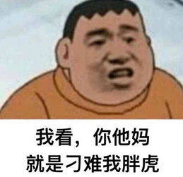 我看，你他妈就是刁难我胖虎