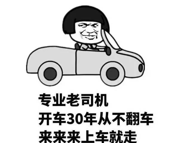 专业老司机，开车30年从不翻车，来来来上车就走