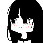 萌萌哒女生表情包 黑长直萌妹表情