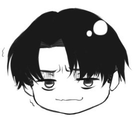 原创Q版利威尔兵长表情图片 可爱的兵长qq表情包