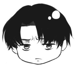 原创Q版利威尔兵长表情图片 可爱的兵长qq表情包