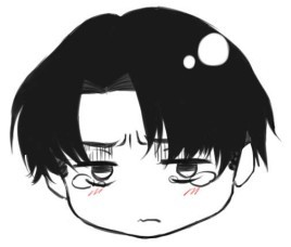 原创Q版利威尔兵长表情图片 可爱的兵长qq表情包